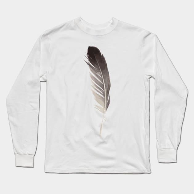 Feather Long Sleeve T-Shirt by Biggy man